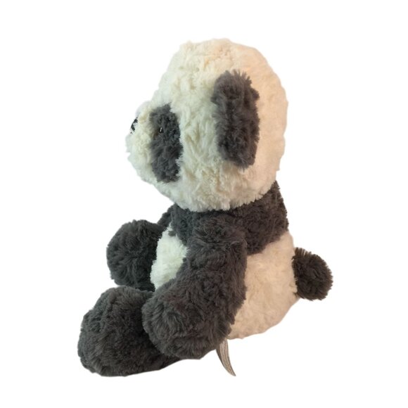 Spark Create Imagine Panda Bear Plush 13" Gray Cream Crinkle Ears Rattle Stuffed - Picture 4 of 7